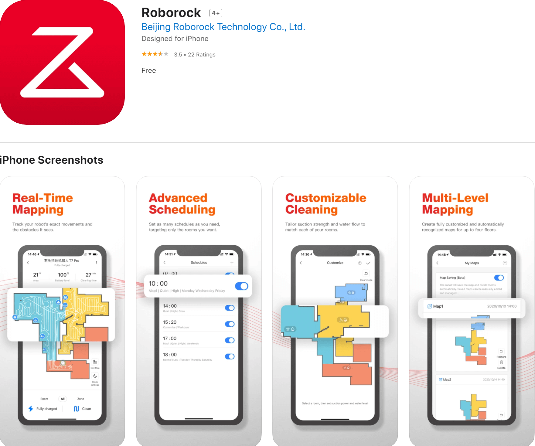 Roborock App in the App Store